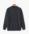 100% Cashmere Ribbed Half Zip
