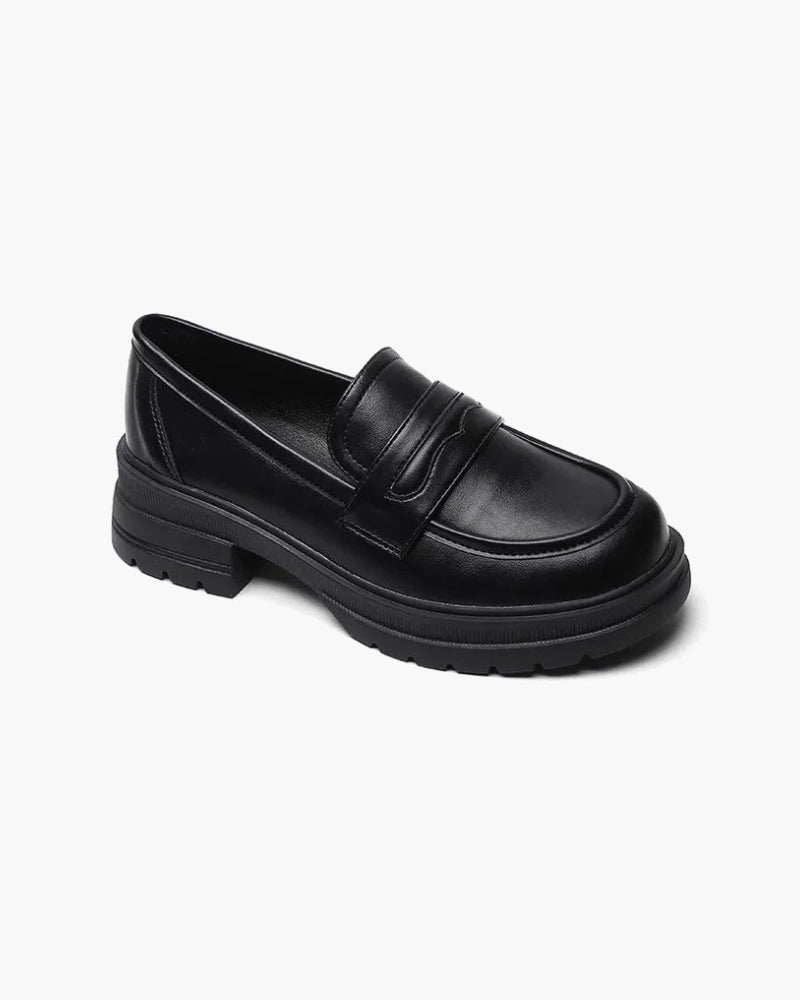 Gamla pengar läderloafers
