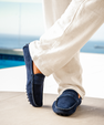 Suede Driver Loafers