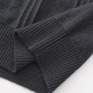 100% Cashmere Ribbed Half Zip
