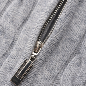 100% Cashmere Woven Half Zip