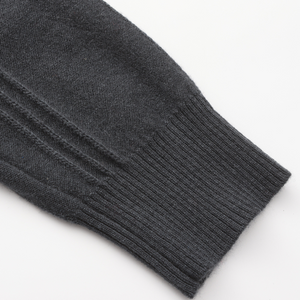 100% Cashmere Ribbed Half Zip