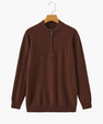 100% Cashmere Ribbed Half Zip