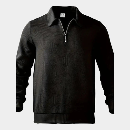 Vittorio Zip-Up Sweater – Refined Functionality by Casa di Vogue