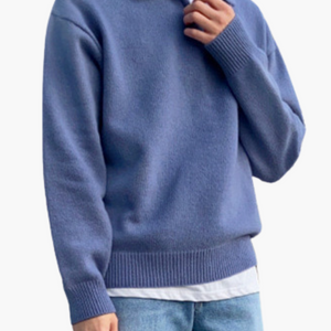 Woolen Button Half Zip
