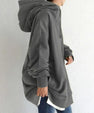Coat - Polyester Blend Hooded Design And Light Warmth