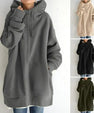 Coat - Polyester Blend Hooded Design And Light Warmth