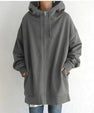 Coat - Polyester Blend Hooded Design And Light Warmth
