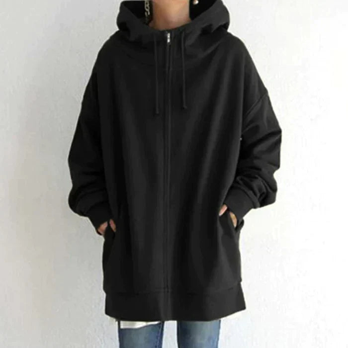 Coat - Polyester Blend Hooded Design And Light Warmth