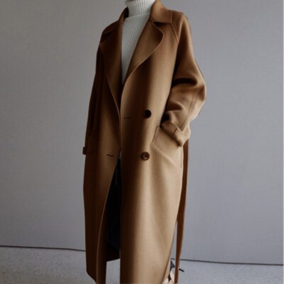 Coat – Tailored Cut Defined Collar & Warm Blend Lining