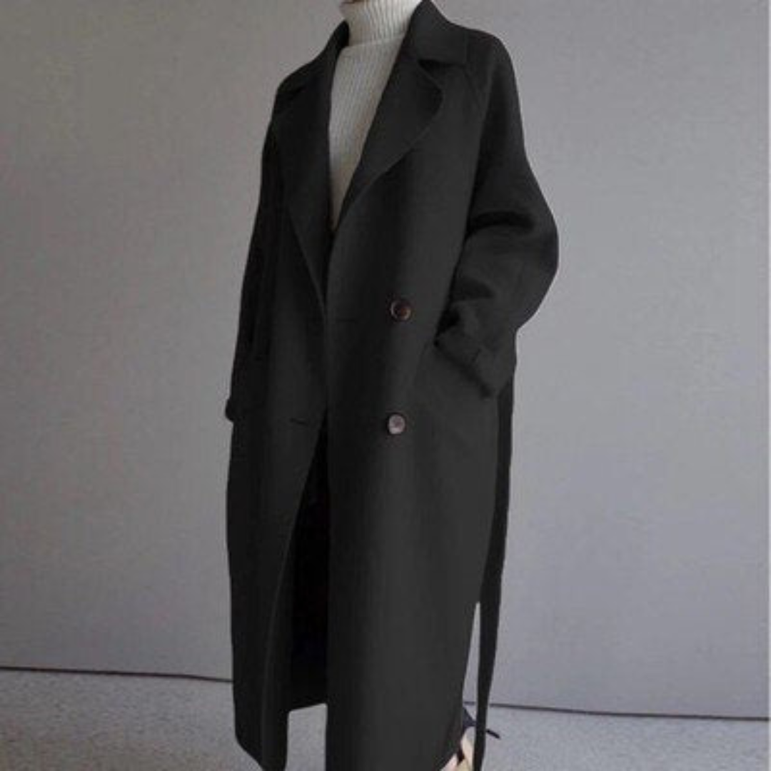 Coat – Tailored Cut Defined Collar & Warm Blend Lining