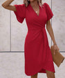 Valentina Wrap Dress – V-Neck Elegance