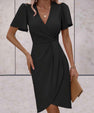 Valentina Wrap Dress – V-Neck Elegance