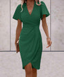 Valentina Wrap Dress – V-Neck Elegance