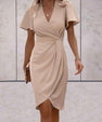 Valentina Wrap Dress – V-Neck Elegance