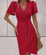 Valentina Wrap Dress – V-Neck Elegance