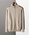 100 % Kashmir Zipper Cardigan för Herr – Varm Vintertröja