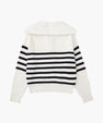 Striped Zip Up Sweater