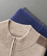 100 % Kashmir Zipper Cardigan för Herr – Varm Vintertröja