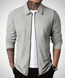 Herr Slim Fit Cardigan med Modern Stil