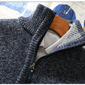 Herrfleece Tröja | Varm Halvdragkedja