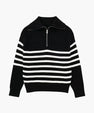 Striped Zip Up Sweater
