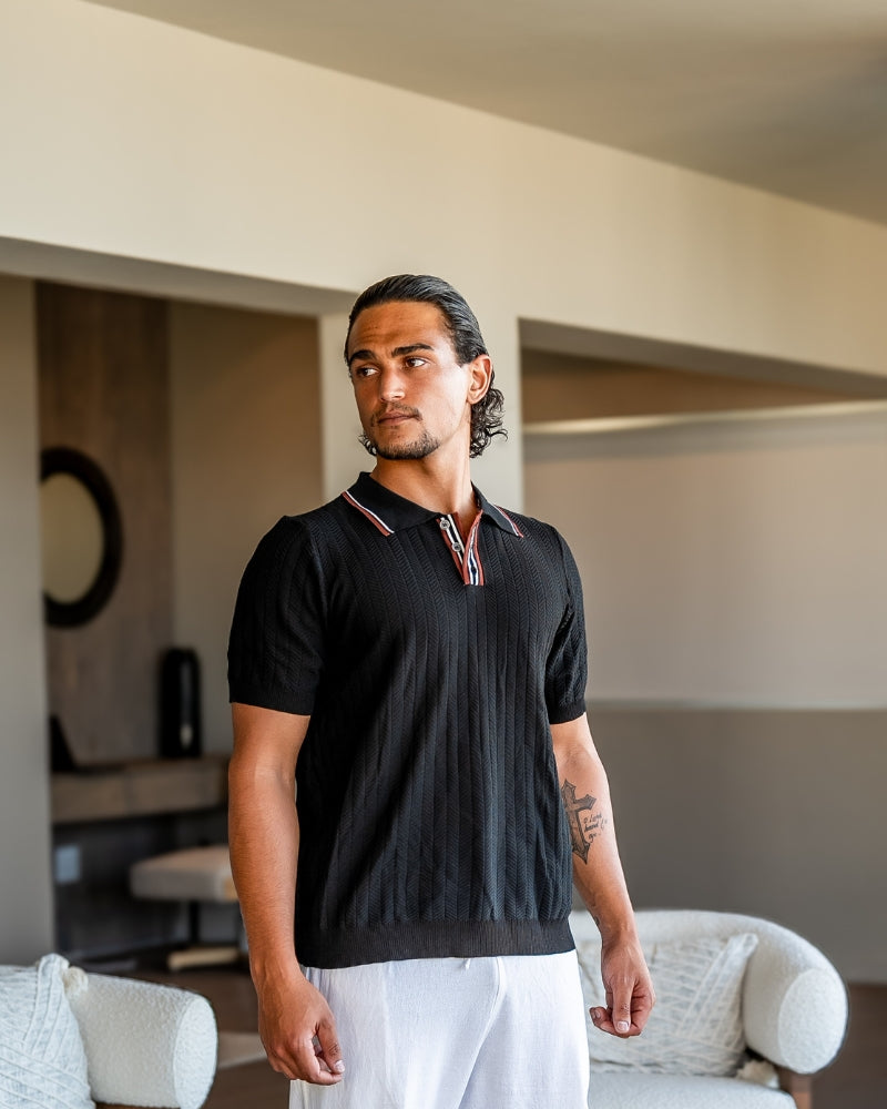 Ashford stickad pikétröja