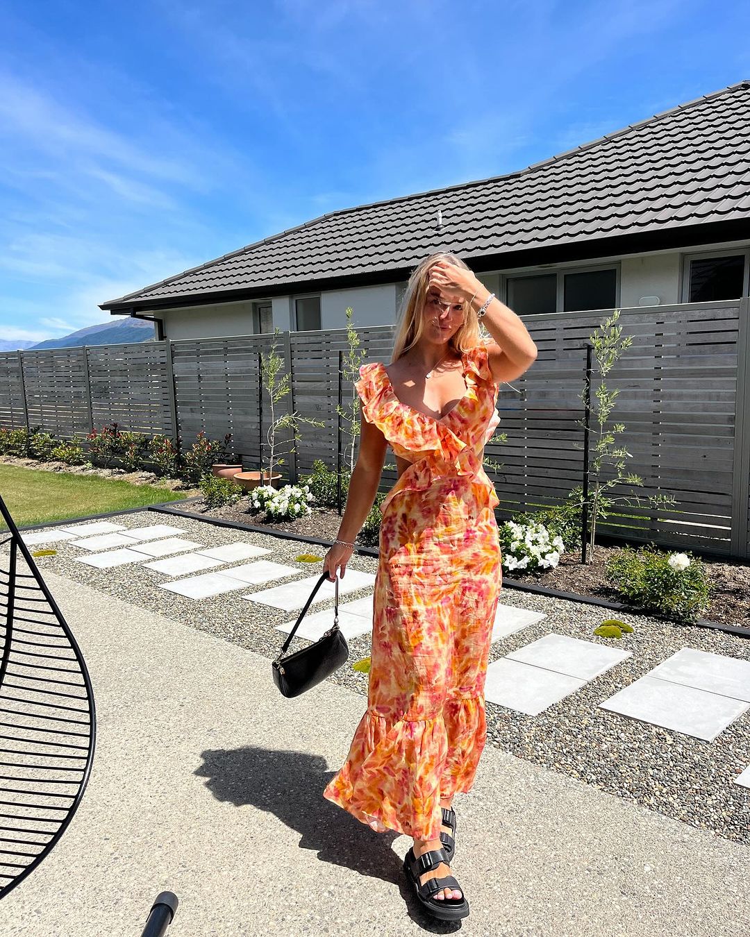 Kvinna Bomull Lång Klänning Sommarklänning