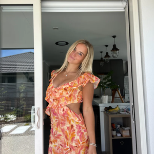 Kvinna Bomull Lång Klänning Sommarklänning