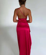 Elvira One-Shoulder Dress with High Slit