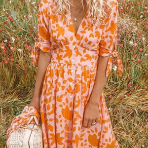 Kvinnors Sommarklänning i Bomull Tidlös Elegans