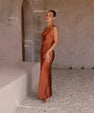 Leonie Long Satin Dress