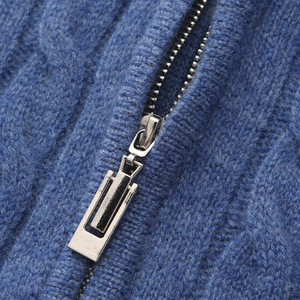100% Cashmere Woven Half Zip