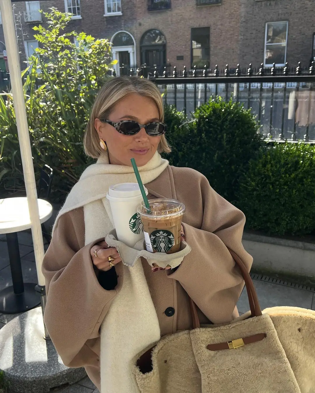 Polyester Blend Coat - Oversized Cut And Roomy Layering Fit