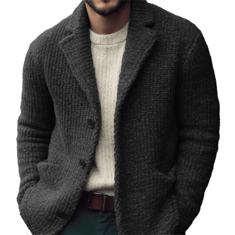 Stickad Herrcardigan - Anthoni