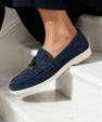 Old Money Suede Lady Loafers